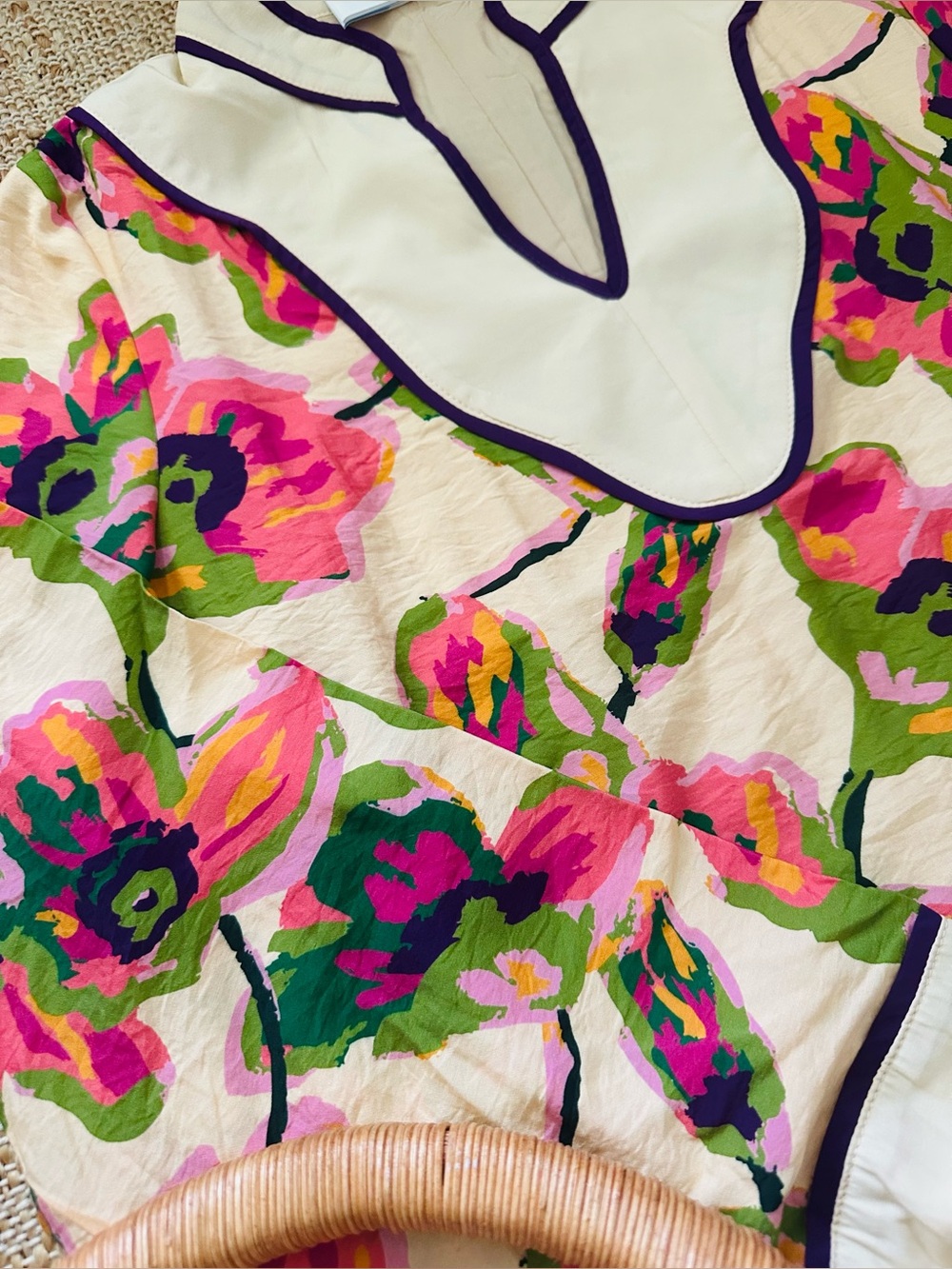 LOVE! High Summer Floral Tunic Dresses Tuckernuck Sz M L - Picture 8 of 10